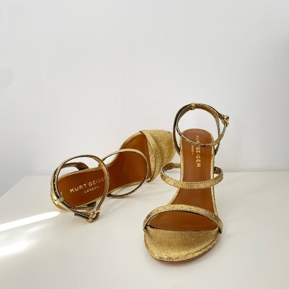 Kurt geiger heel sandals in gold. NWT - Picture 2 of 6
